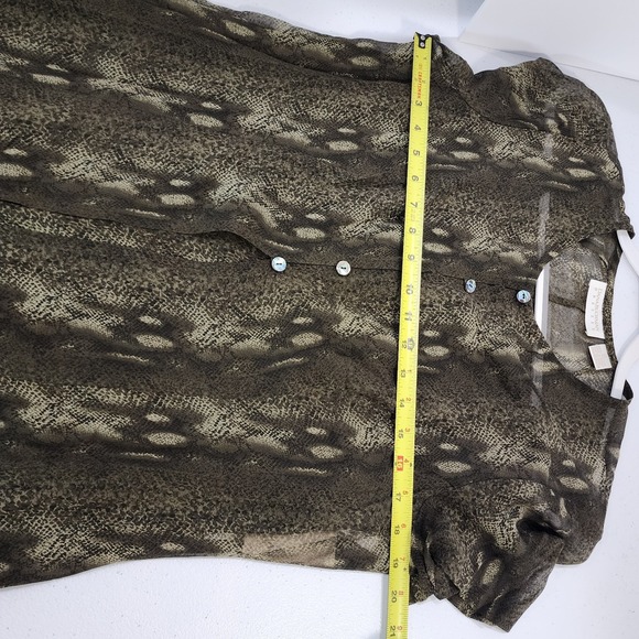 Rare Vintage 90's Dana Buchman Dress Luxury 2 Piece Snake Print 14 With Tags NOS - Picture 11 of 16